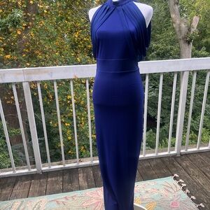 Caribbean Queen Royal Blue Maxi Dress